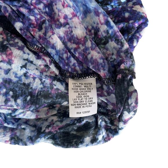Prabal Gurung Sheer Racerback Tank Purple Blue Size Medium - Picture 4 of 4